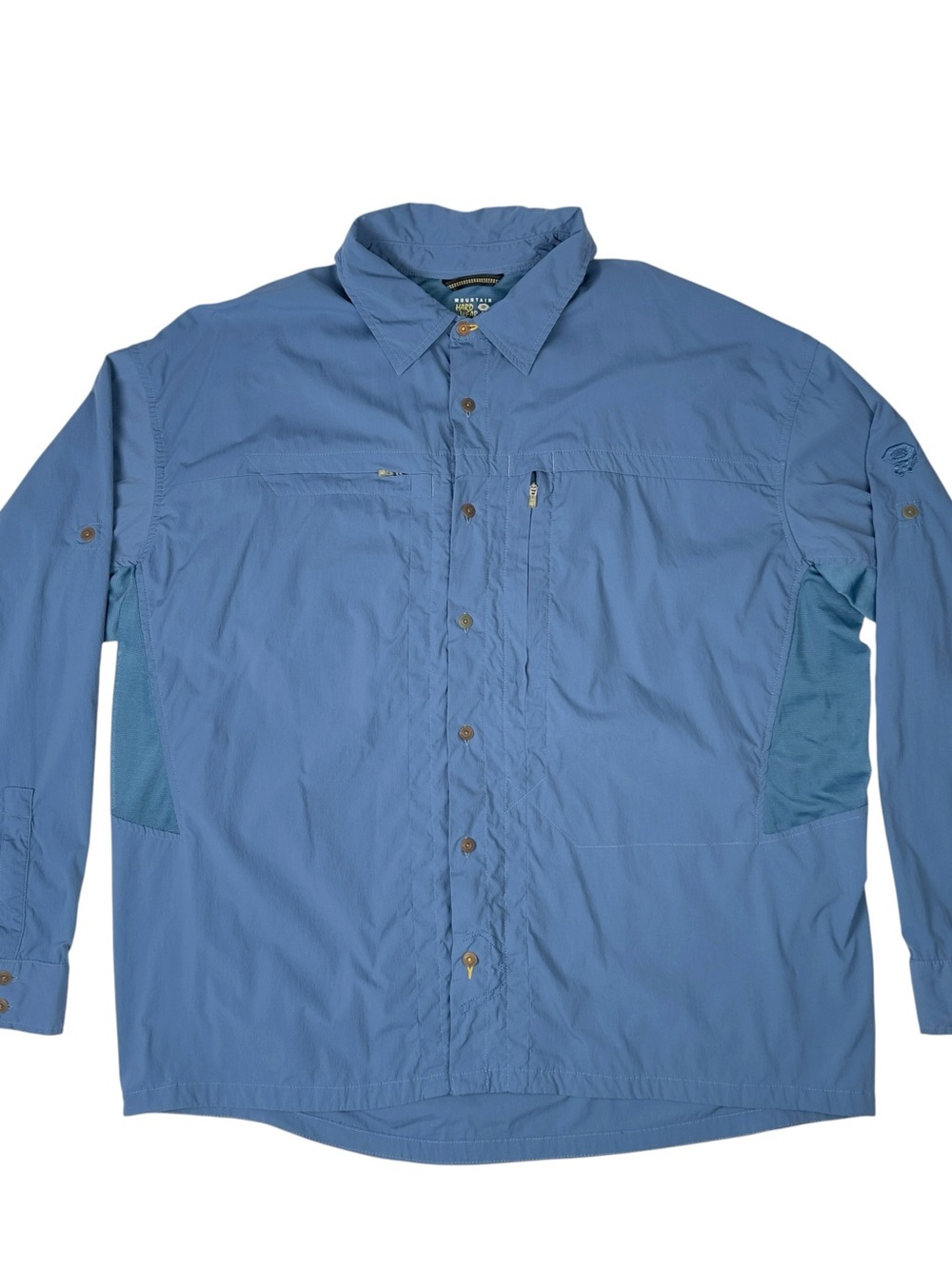 Mountain Hardwear Shirt Mens 2XL Long Sleeve Button Up Fishing Hiking Vented
